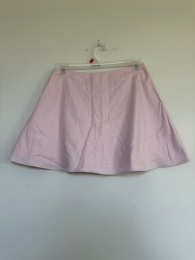 Reformation Pale Pink A-Line Mini Skirt